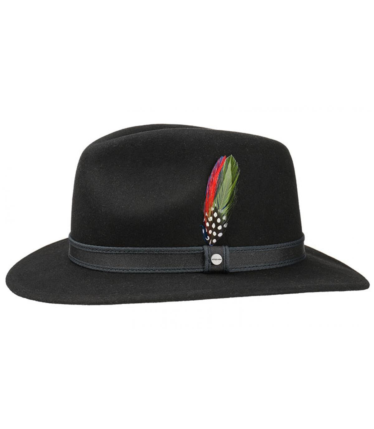 Traveller Portland Woolfelt black Stetson Traveller Portland Woolfelt black Stetson